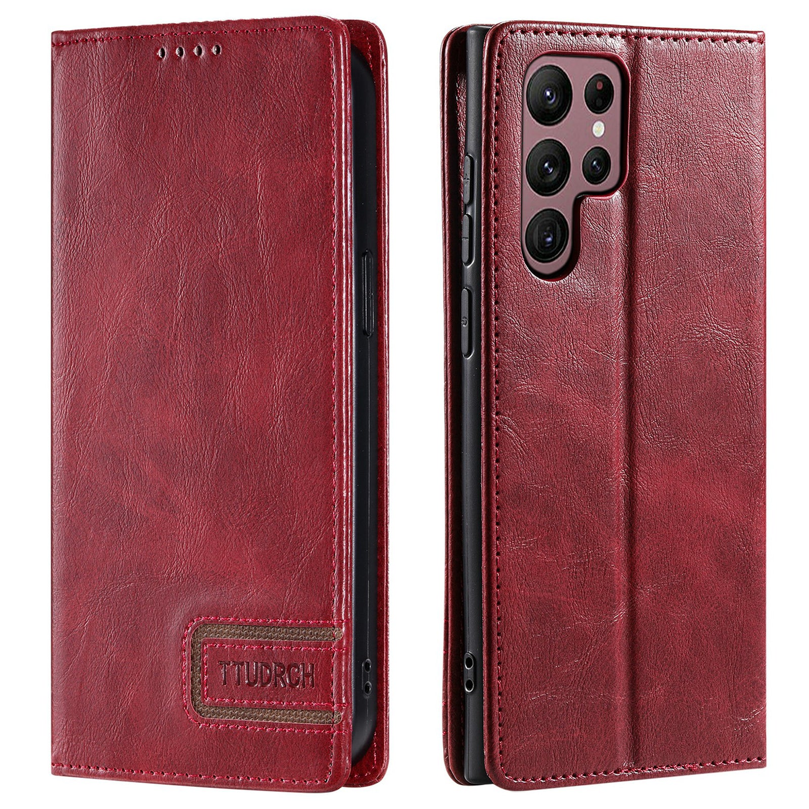 TTUDRCH Style 007 For Samsung Galaxy S22 Ultra 5G RFID Blocking Phone Cover Leather Case with Stand Wallet TTUDRCH Style 007 For Samsung Galaxy S22 Ultra 5G RFID Blocking Phone Cover Leather Case with Stand Wallet